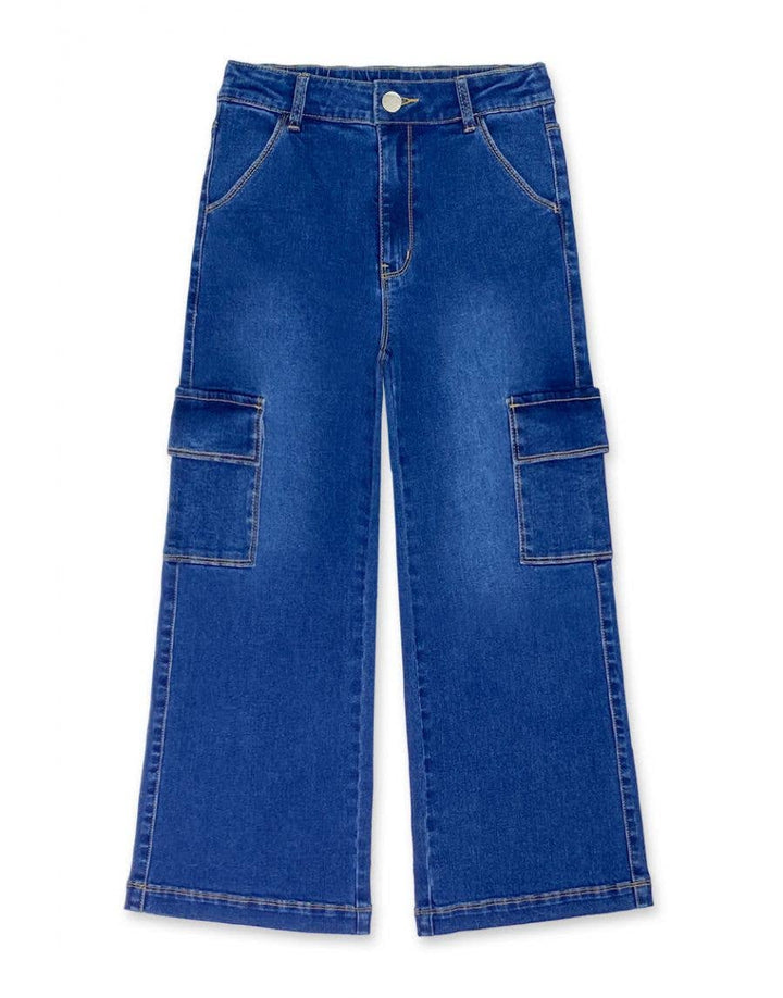 Girl Class Cargo Pocket Jeans