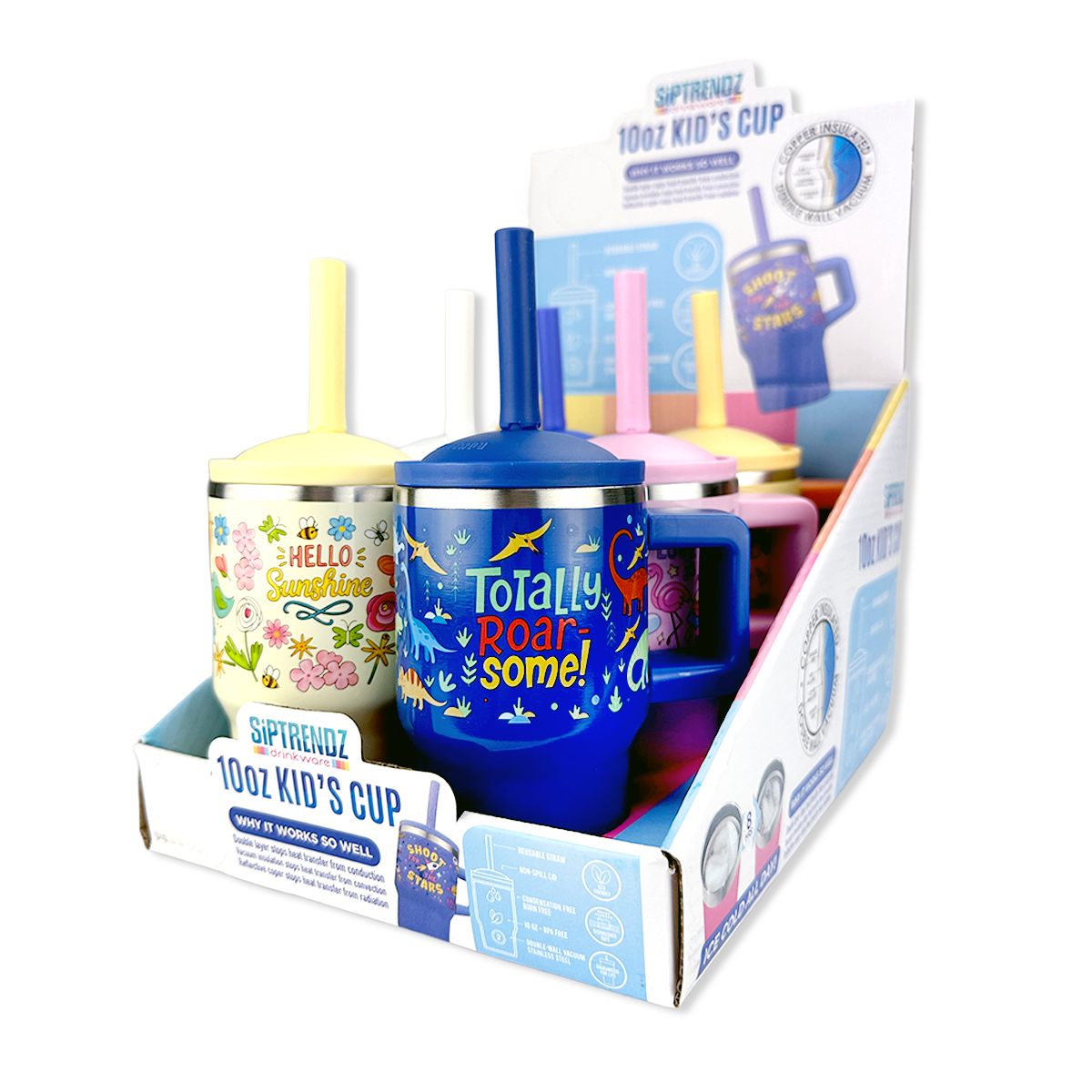 Sip Trendz Insulated 10oz Kids Cup Assortment