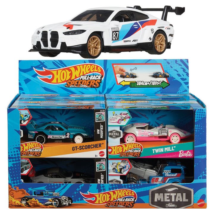Hot Wheels Pullback Speeder 1:43 Scale Toy Car for Kids